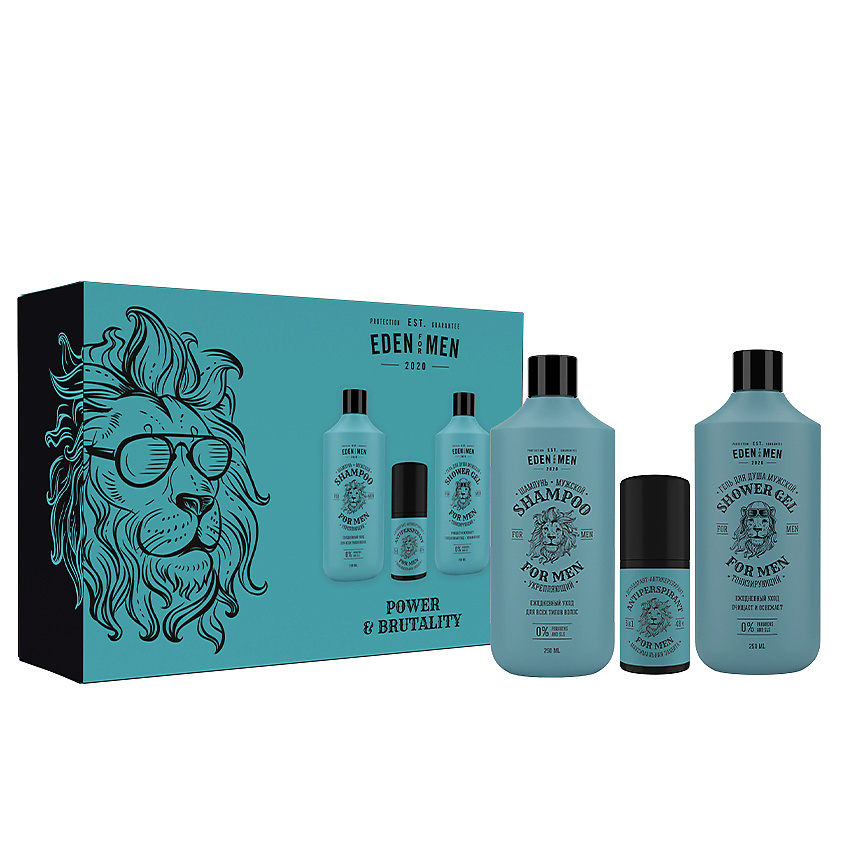 Изображение товара Подарочный набор для мужчин EDEN For Men шампунь гель дезодорант 3 шт