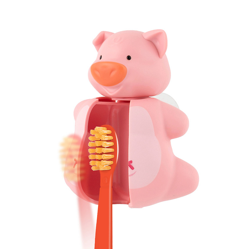 Изображение товара Футляр для зубной щетки Хрюша с детской щеткой от Flipper комплект