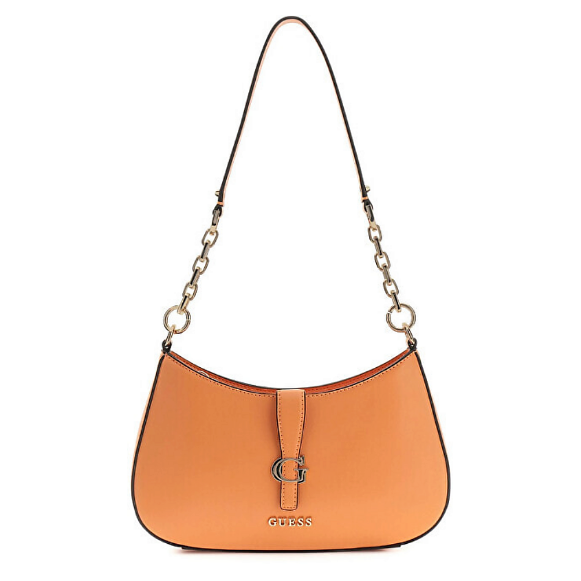 Изображение товара GUESS Сумка на плечо Carrie Top Zip Shoulder Bag, Цвет: Оранжевый