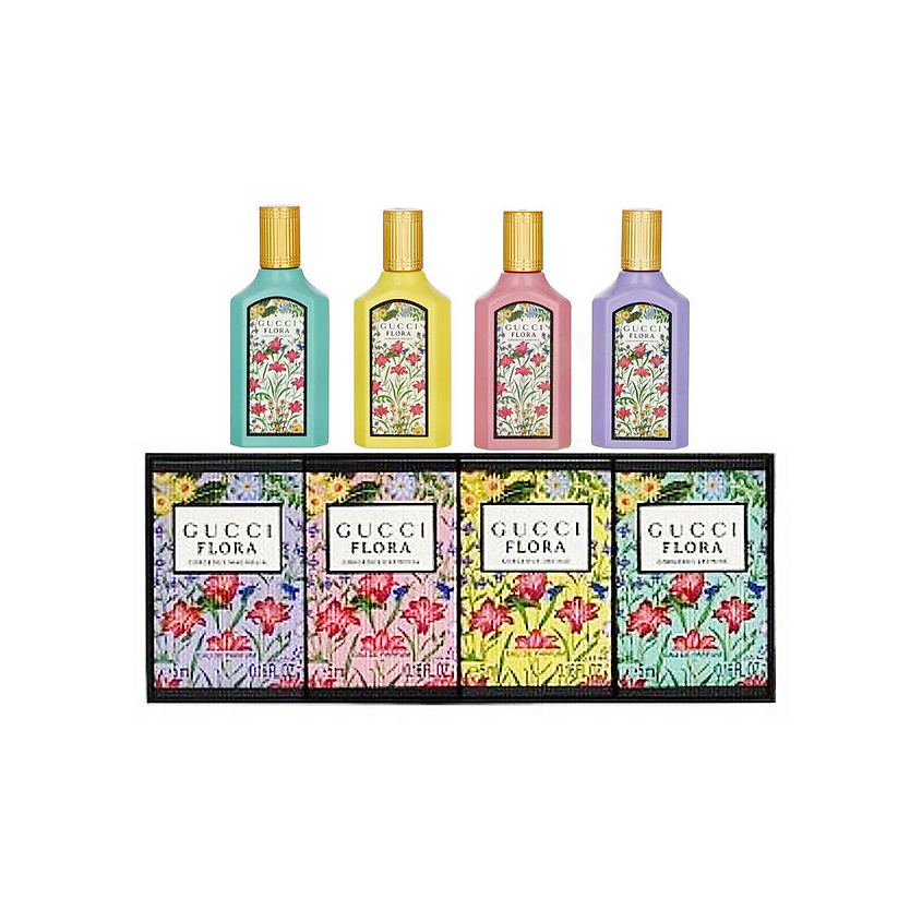 Изображение товара GUCCI Парфюмерный набор миниатюр Flora Miniature Giftset, 4 х 5 мл