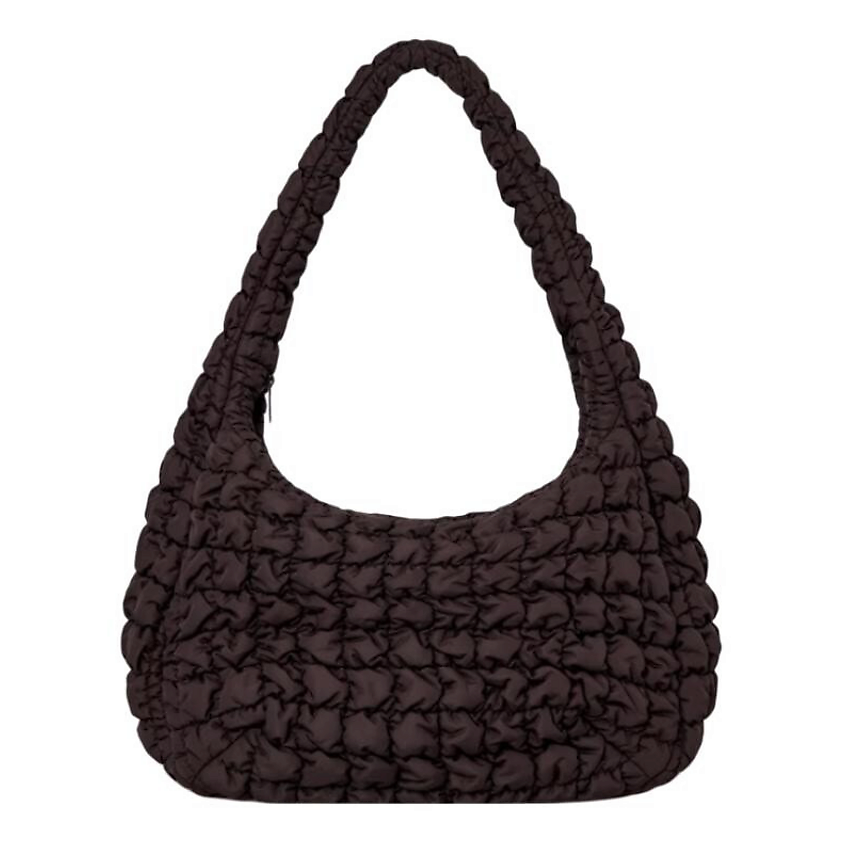 Изображение товара COS Сумка Polyester Handbag Large Dark Brown, Коричневый