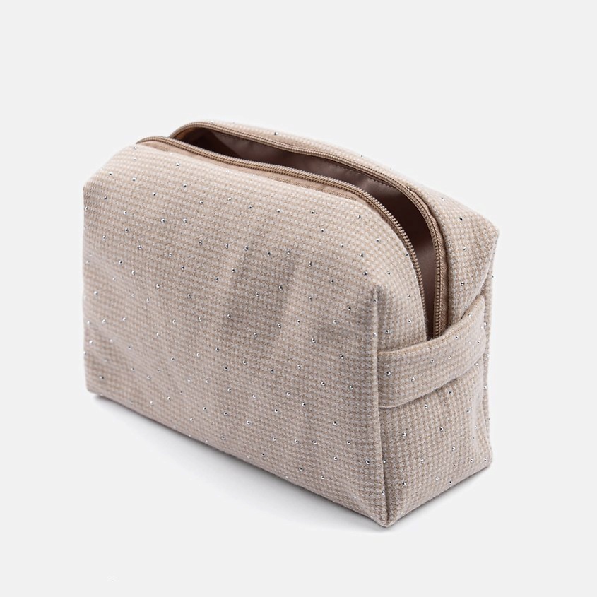 Изображение товара Женская косметичка JILLAS со стразами из хлопка для хранения косметики и аксессуаров