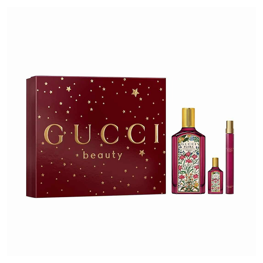 Изображение товара GUCCI Парфюмерный набор Flora Gorgeous Gardenia Intense, 100 мл + 10 мл + 5 мл