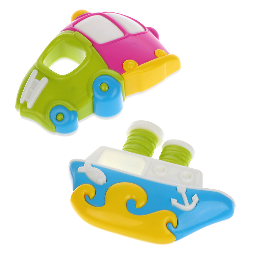 Изображение товара Жирафики набор погремушек кораблик и грузовичок 2 шт развитие малышей