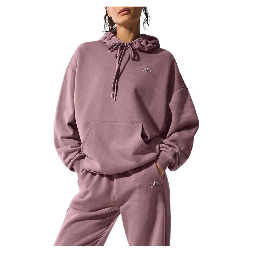 Изображение товара ALO YOGA Худи Accolade Hoodie, Размер: S, Цвет: Розово-серый (Smoky Quartz)