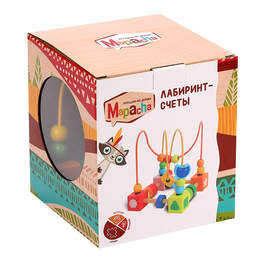 Изображение товара Развивающая игрушка лабиринт-счеты MAPACHA для малышей от 12 месяцев
