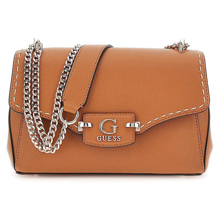 Изображение товара GUESS Сумка кросс-боди Nastra Convertible Crossbody Flap Bag, Цвет: Коричневый
