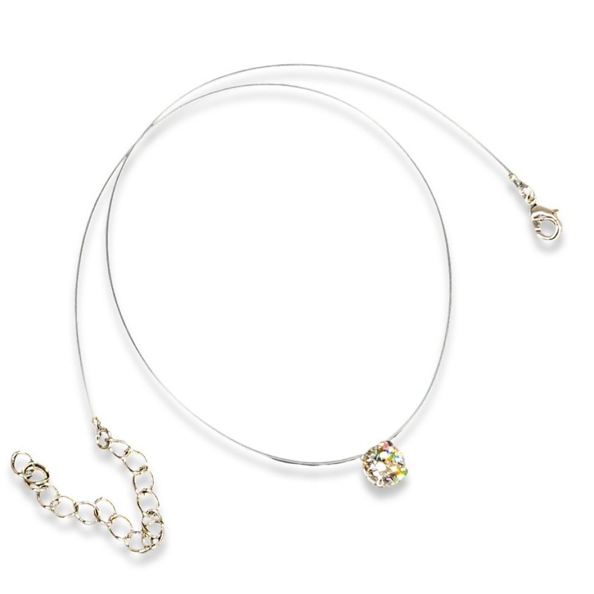 Изображение товара Подвеска Sara на леске с кристаллом Сваровски от Amante Crystal