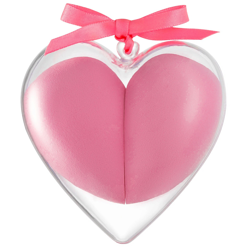 Изображение товара Спонж для макияжа SHINEWELL подарочный набор розовый сердце гипоаллергенный