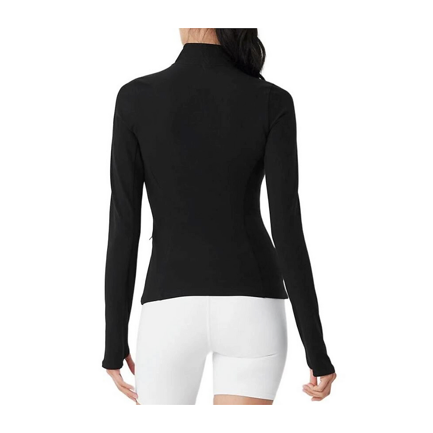 Изображение товара ALO YOGA Лонгслив Alosoft 1/2 Zip Rapid Pullover, Цвет: Черный (Black), Размер: M