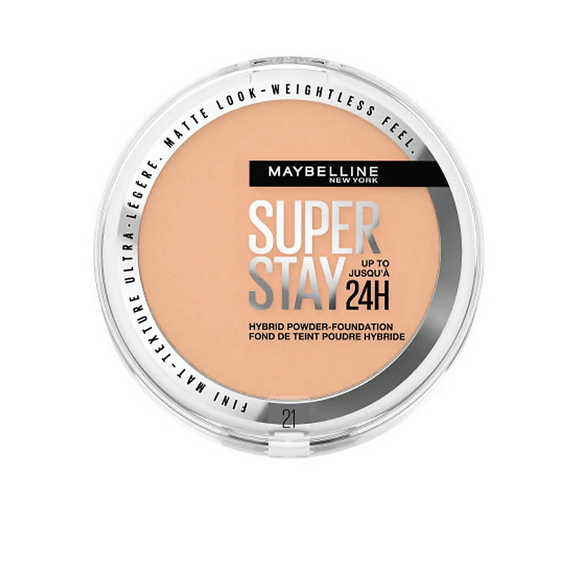 Изображение товара Мaybelline SuperStay 24H Hybrid Powder-Foundation № 21 тональная пудра для лица стойкая матовая