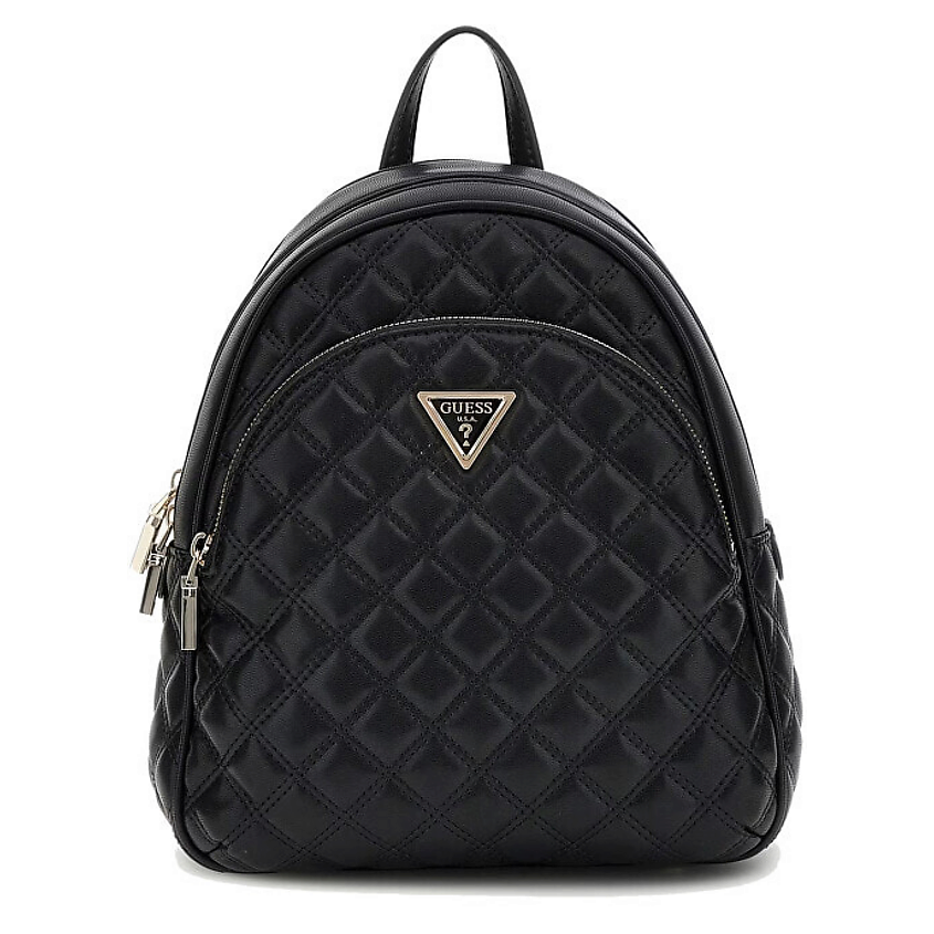 Изображение товара GUESS Рюказак Grey Logo Manhattan Backpack, Цвет: Черный