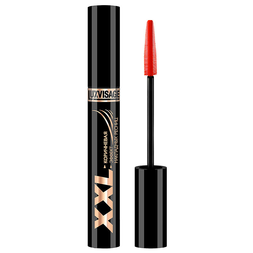 Изображение товара LUXVISAGE Тушь для ресниц XXL Эффект накладных ресниц Коричневый 9 г