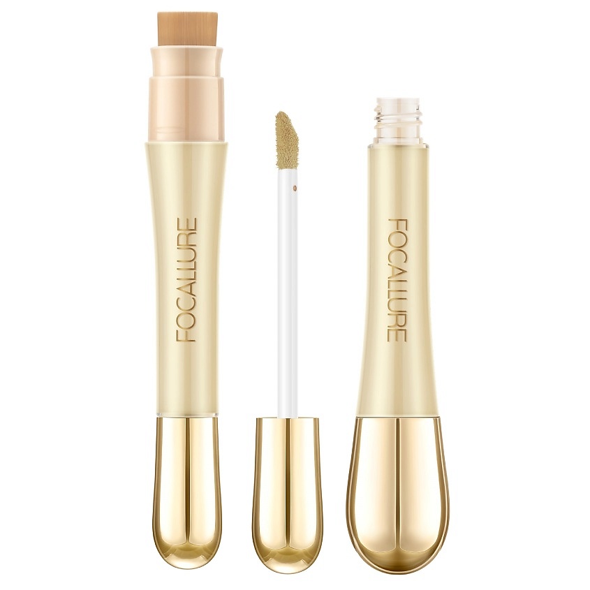 Изображение товара FOCALLURE Консилер с кистью Soft Matte Complete Concealer, № 06 Зелёный против покраснений, 8 г