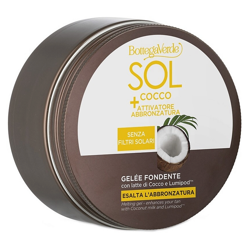 Изображение товара BOTTEGA VERDE Гель для усиления загара Sol Cocco + Tan Activator Melting Gel, 150 мл
