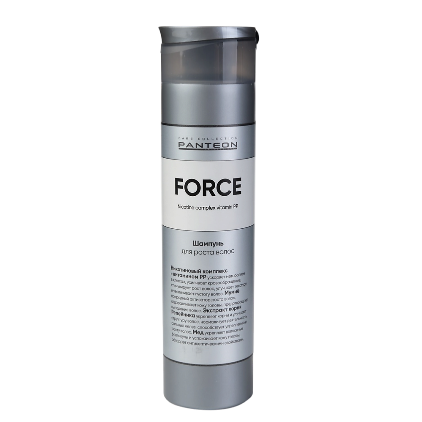 Изображение товара PANTEON COLOR & CARE COLLECTION Шампунь FORCE для укрепления и роста волос, 250 мл