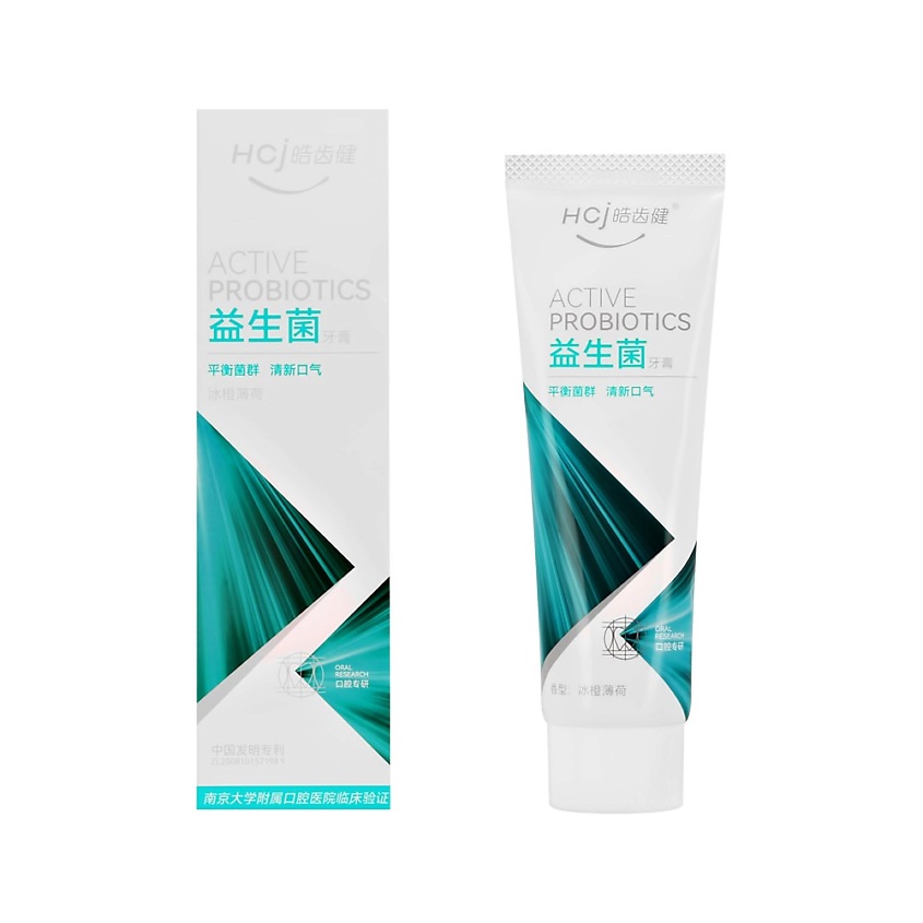 Изображение товара HCJ MULTI CARE Probiotics Зубная паста Апельсин Мята 120 г