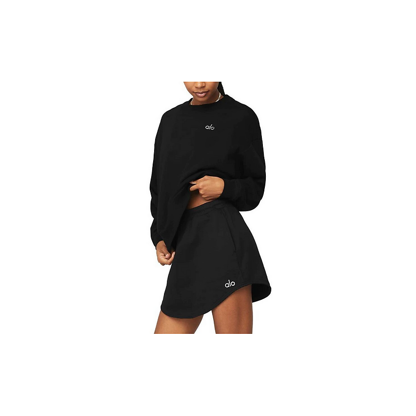 Изображение товара ALO YOGA Свитшот Accolade Crew Neck Pullover, Цвет: Черный, Размер: XS