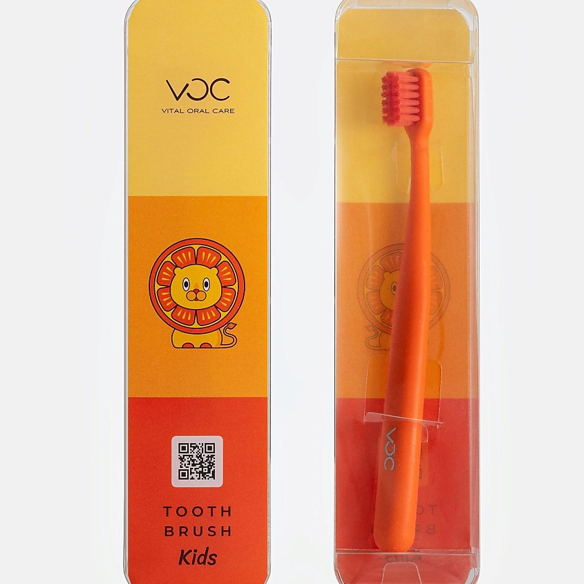 Изображение товара VOC VITAL ORAL CARE Зубная щетка для детей VOC kids оранжевая