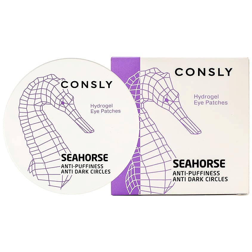 Изображение товара Гидрогелевые патчи для глаз CONSLY Hydrogel Seahorse Eye Patches 60 шт