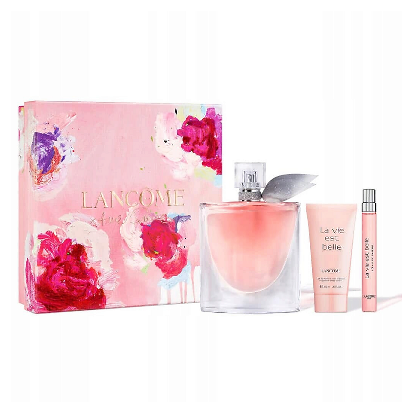 Изображение товара LANCOME Набор La Vie Est Belle Парфюмерная вода+ Лосьон для тела+ Дорожный флакон, 100 мл + 50 мл + 10 мл