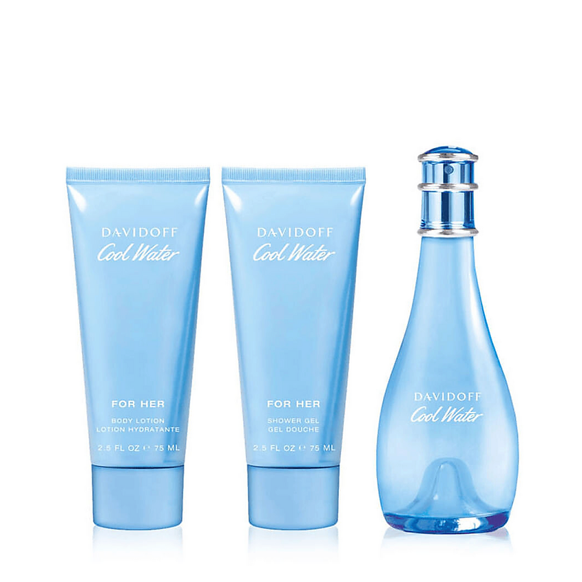Изображение товара DAVIDOFF Женский подарочный набор Cool Water, 100 мл + 2х75мл