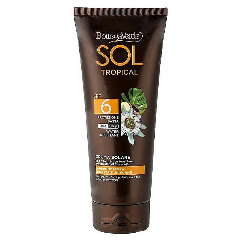 Изображение товара BOTTEGA VERDE Солнцезащитный крем для тела Sol Tropical Sun Cream SPF6, 200 мл