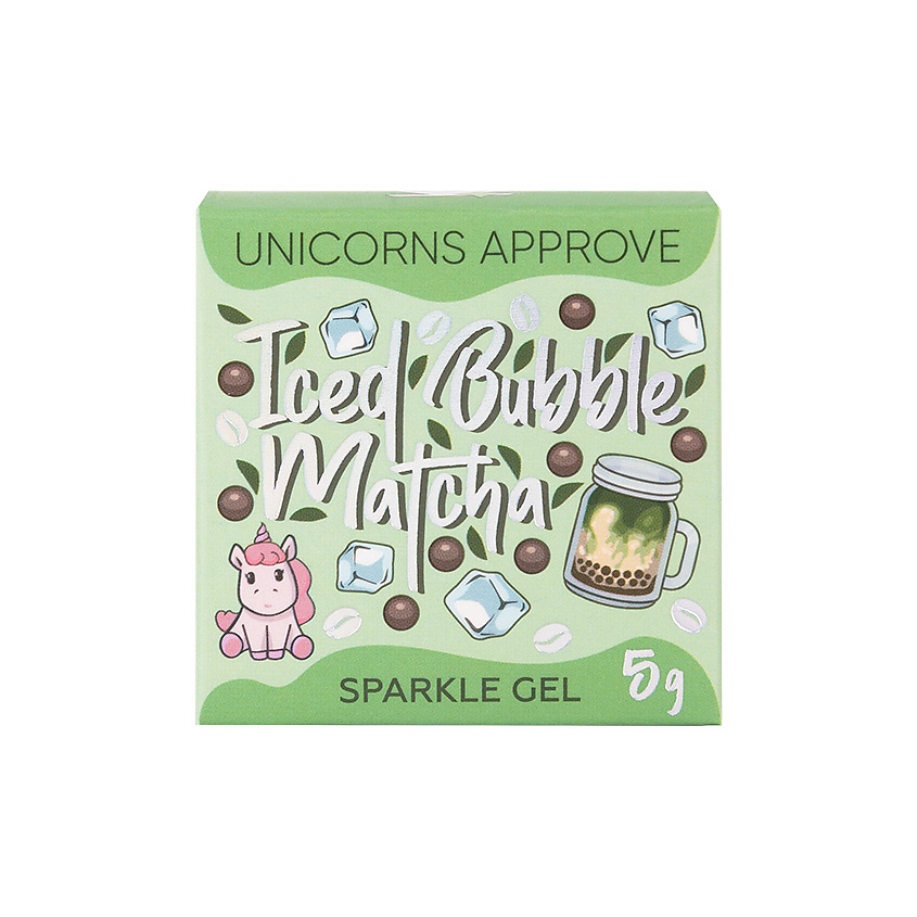 Изображение товара Гель-спаркл для лица и тела UNICORNS APPROVE Coffee Mood 005 Iced Bubble Matcha 5 г