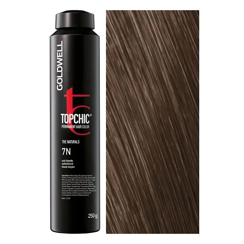 Изображение товара Краска для волос Goldwell Topchic Permanent Hair Color 07N без аммиака 250 мл