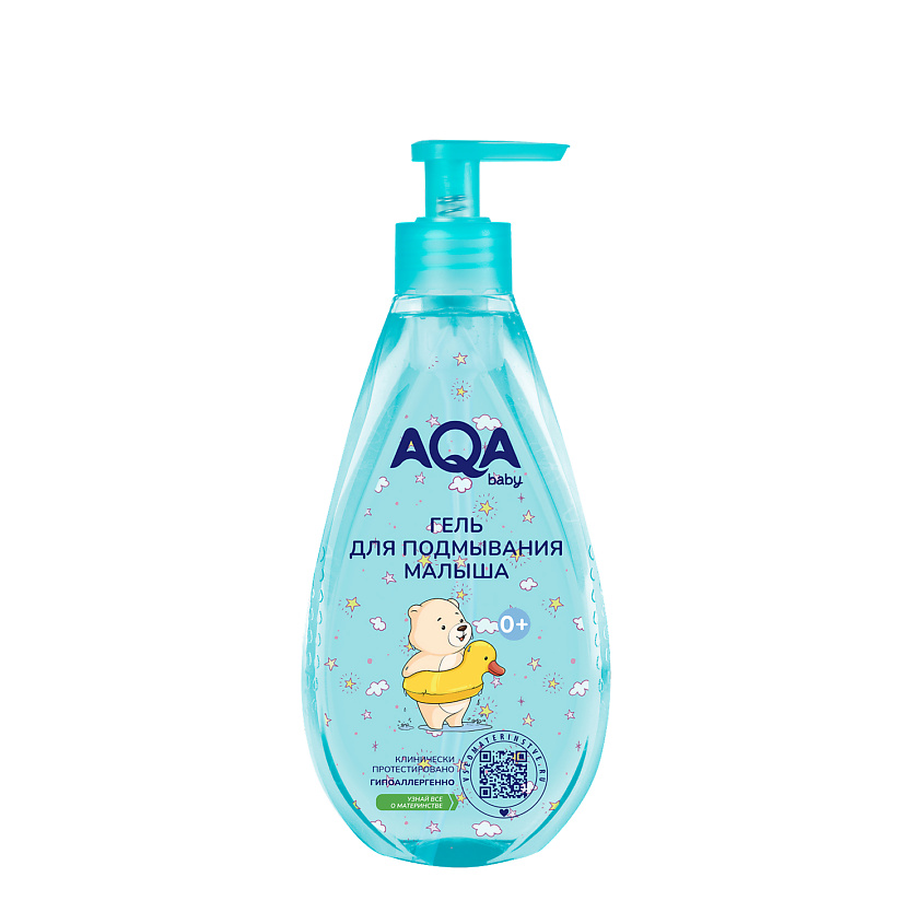 Изображение товара Гель для подмывания малыша AQA BABY 250 мл мягкое очищение и защита кожи