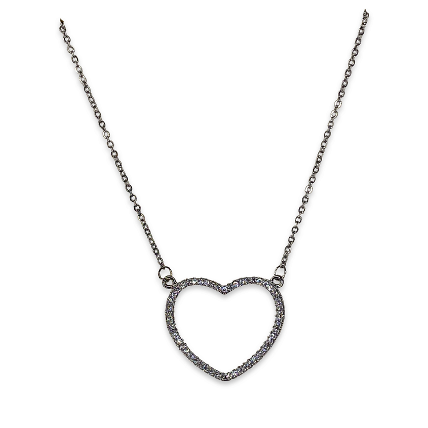 Изображение товара AMANTE CRYSTAL Подвеска Сердце big с микроцирконами и покрытием родий
