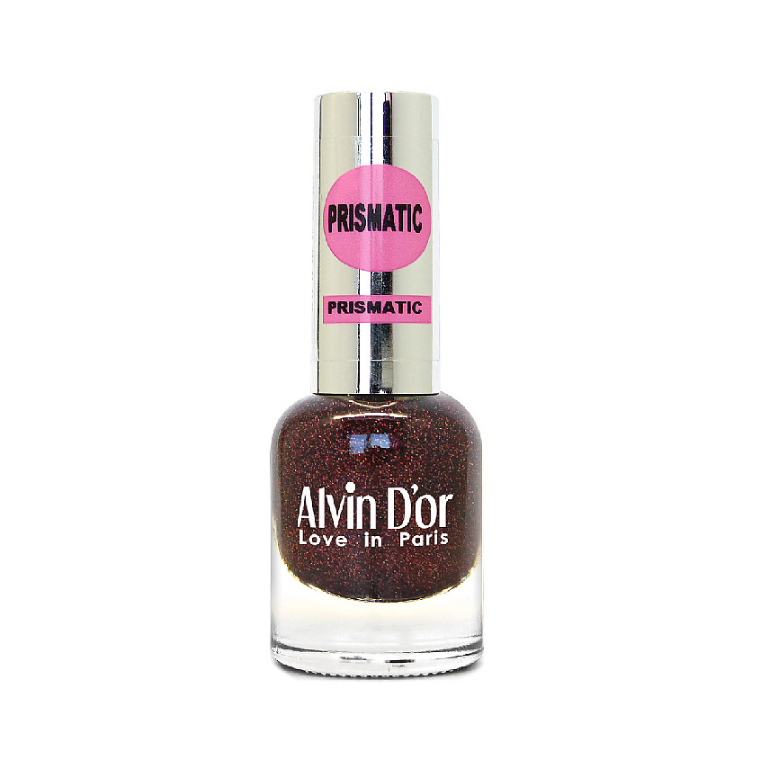 Изображение товара ALVIN D'OR Лак для ногтей PRISMATIC 06 Кофейный призматик с призмопечатью
