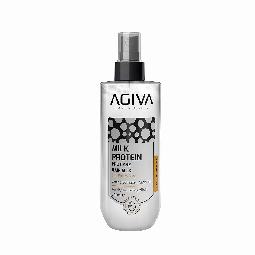 Изображение товара Несмываемый спрей кондиционер для волос AGIVA BEAUTY Milk Protein Amino Complex 200 мл