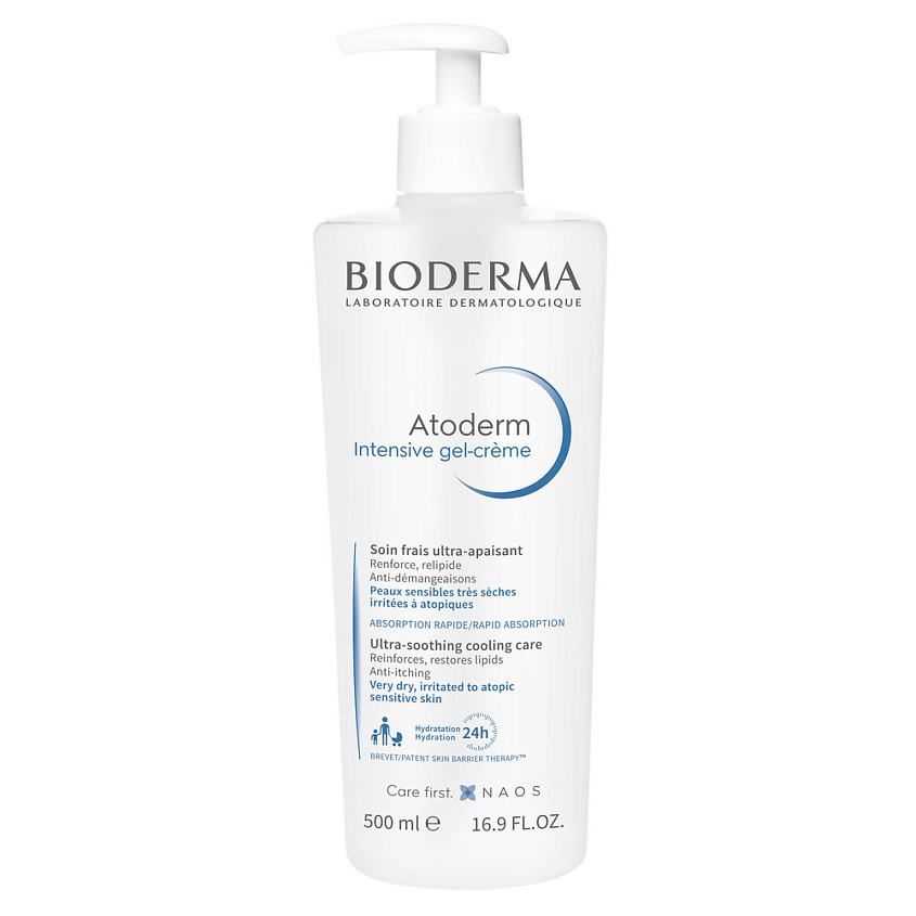Изображение товара BIODERMA Успокаивающий Гель-крем Atoderm для сухой кожи лица и тела 500 мл
