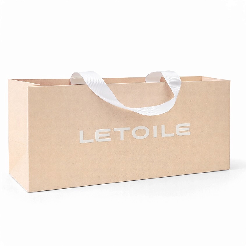 Изображение товара Подарочный пакет Greige Medium ЛЭТУАЛЬ 24x12x10 см для подарков
