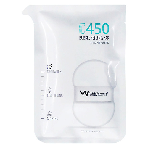 

WISH FORMULA Спонж-пилинг для тела очищающий с AHA кислотами и витамином С Bubble Peeling Pad C 22, Спонж-пилинг для тела очищающий с AHA кислотами и витамином С Bubble Peeling Pad C