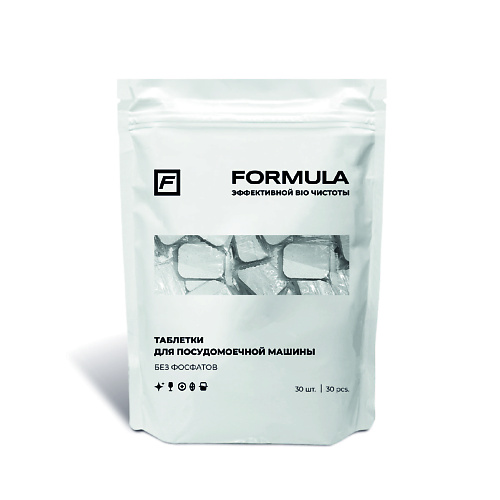 

F FORMULA Таблетки для посудомоечной машины без фосфатов, FORMULA Таблетки для посудомоечной машины без фосфатов