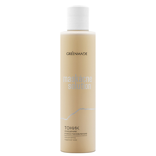 Тоник для лица GREENMADE Тоник MASKACNE SOLUTION с ниацинамидом и гидролатом ели