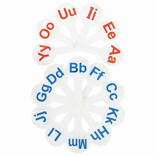 

ЮНЛАНДИЯ Веер-касса Английские гласные и согласные, Веер-касса Английские гласные и согласные