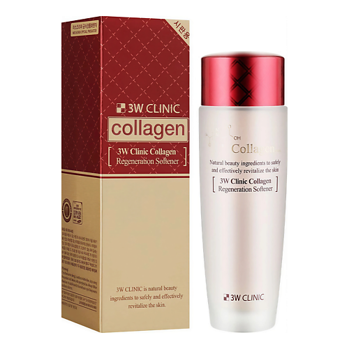

3W CLINIC Тонер для лица восстанавливающий с коллагеном, COLLAGEN REGENERATION SOFTNER 150, Тонер для лица восстанавливающий с коллагеном, COLLAGEN REGENERATION SOFTNER