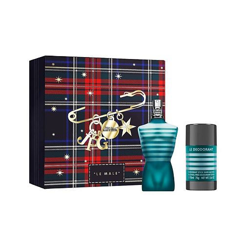 

JEAN PAUL GAULTIER Парфюмерный набор Le Male Туалетная вода+Дезодорант, Парфюмерный набор Le Male Туалетная вода+Дезодорант