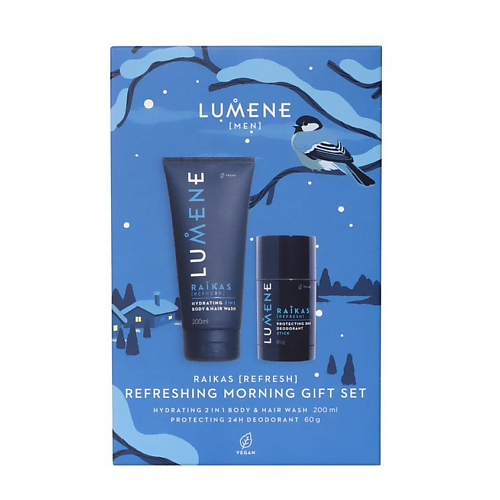 

LUMENE Набор для ухода Men Raikas Refreshing Morning, Набор для ухода Men Raikas Refreshing Morning