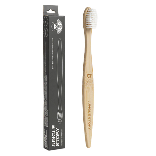 

JUNGLE STORY Бамбуковая зубная щетка White, Бамбуковая зубная щетка White