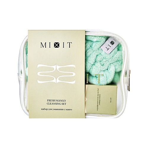

MIXIT Подарочный набор для умывания Гидрофильное гель-масло для умывания + повязка + нарукавники, Подарочный набор для умывания Гидрофильное гель-масло для умывания + повязка + нарукавники