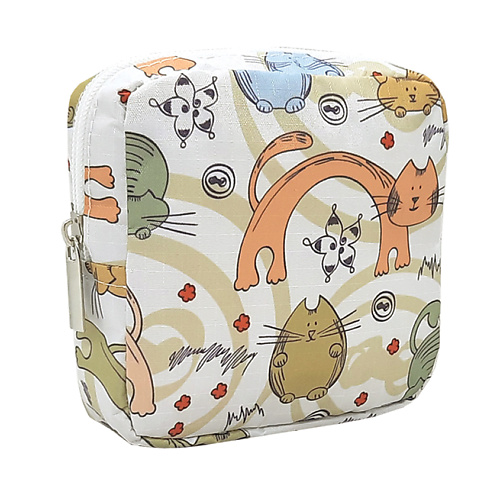 

ALISSIROSSI Косметичка женская маленькая "Белые котики", Косметичка женская маленькая "Белые котики"