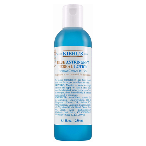 

KIEHL'S Лосьон тонизирующий Blue Astringent Herbal 250, Лосьон тонизирующий Blue Astringent Herbal