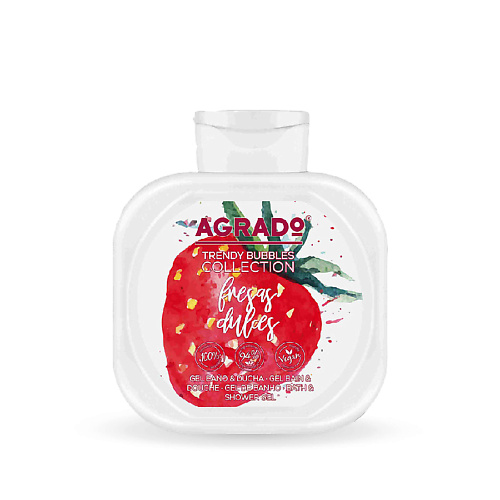 

AGRADO Гель для ванны и душа Сладкая Клубника 750, Гель для ванны и душа Сладкая Клубника