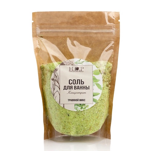 

HOPMILL Соль для ванны полезная "Травяной микс", магнезия 200, Соль для ванны полезная "Травяной микс", магнезия