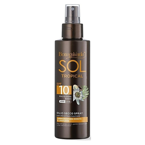 

BOTTEGA VERDE Солнцезащитное масло-спрей Sol Tropical Dry Oil Spray SP10 150, Солнцезащитное масло-спрей Sol Tropical Dry Oil Spray SP10