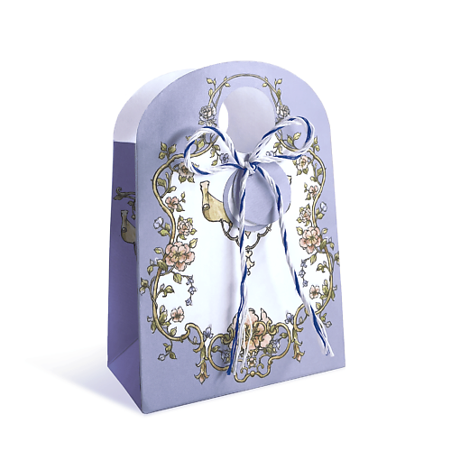 

ЛАКАРТ ДИЗАЙН Пакет подарочный бело-голубой, Пакет подарочный бело-голубой